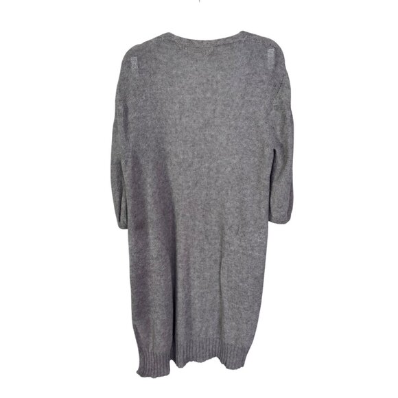 iliann loeb lightweight alpaca long cardigan sz M lagenlook minimalist designer‎ - Picture 2 of 8